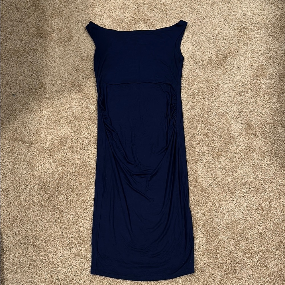 ASOS Maternity Blue Sheath Midi Dress for Cocktail